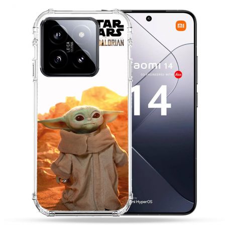 Coque Renforcée Pour Xiaomi 14 Star Wars - Yoda bebe soleil
