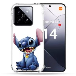 Coque Renforcée Pour Xiaomi 14 Stitch Blanc