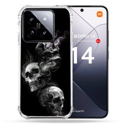Coque Renforcée Pour Xiaomi 14 Tete de Mort Triple