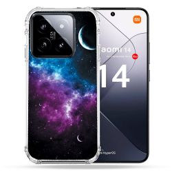 Coque Renforcée Pour Xiaomi 14 Univers Bleu Violet
