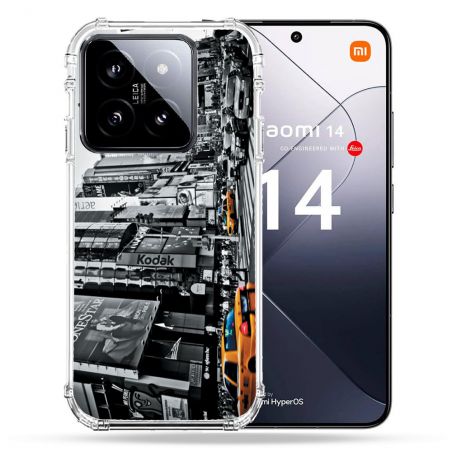 Coque Renforcée Pour Xiaomi 14 Voyage Amerique USA New York Taxi