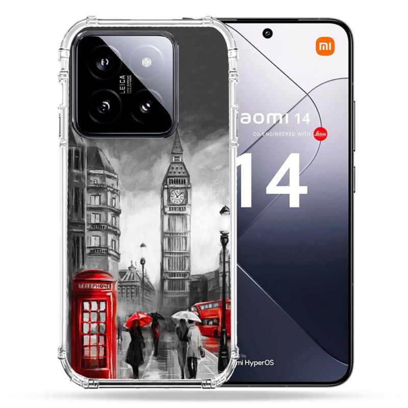 Coque Renforcée Pour Xiaomi 14 Voyage Angleterre Londres Vintage