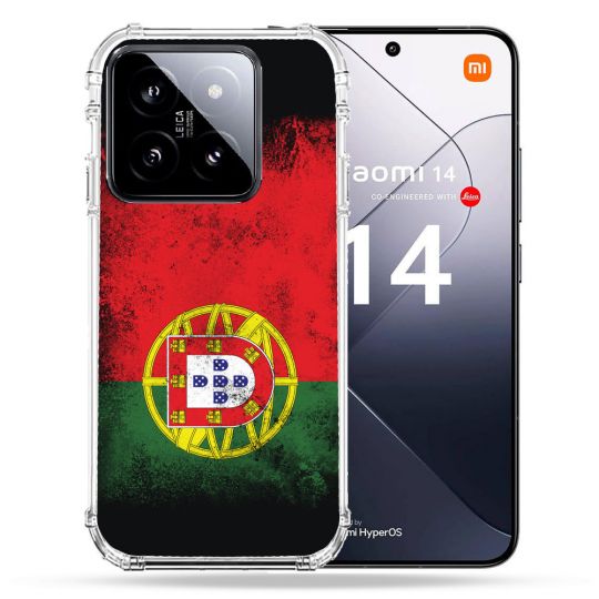 Coque Renforcée Pour Xiaomi 14 Voyage Portugal Drapeau