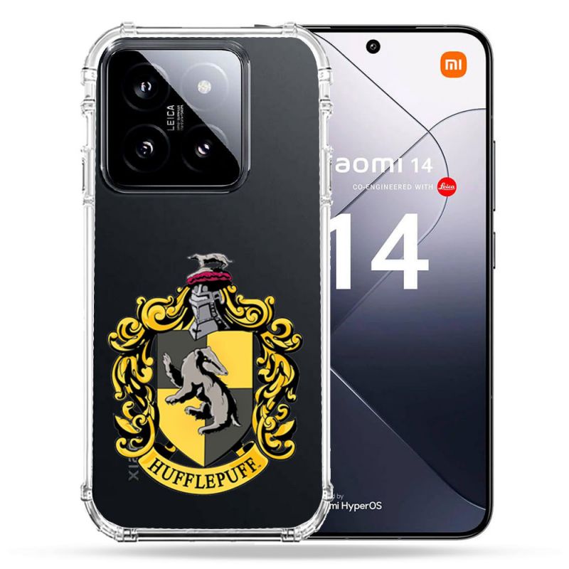 Coque Renforcée Transparente Pour Xiaomi 14 Harry Potter Hufflepuff