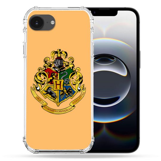 Coque Renforcée Transparente Pour Iphone 16e Harry Potter Poudlard