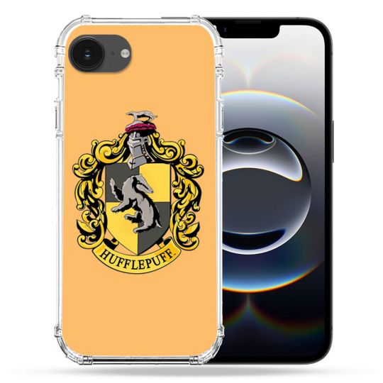 Coque Renforcée Transparente Pour Iphone 16e Harry Potter Hufflepuff
