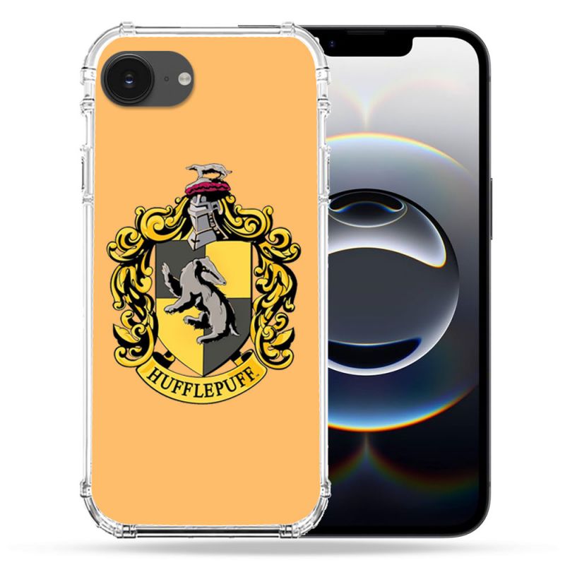 Coque Renforcée Transparente Pour Iphone 16e Harry Potter Hufflepuff