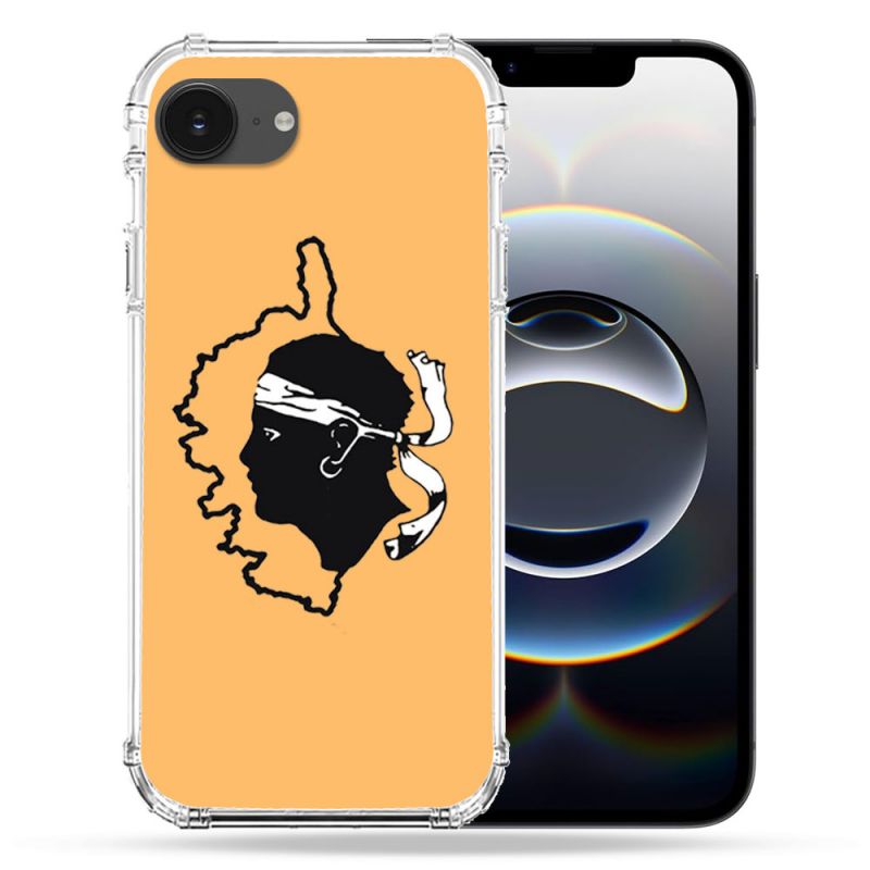 Coque Renforcée Transparente Pour Iphone 16e Corse