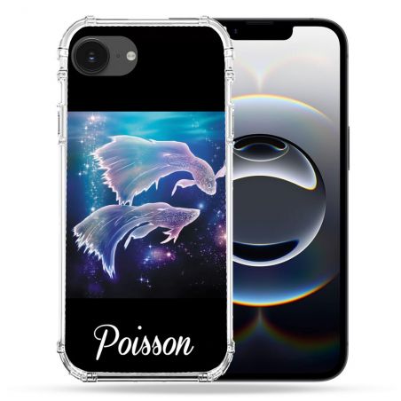 Coque Renforcée Pour Iphone 16e Signe Zodiaque 2 Poisson