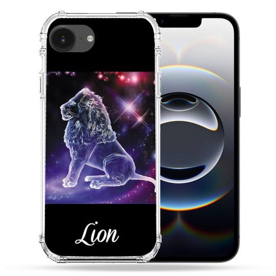 Coque Renforcée Pour Iphone 16e Signe Zodiaque 2 Lion