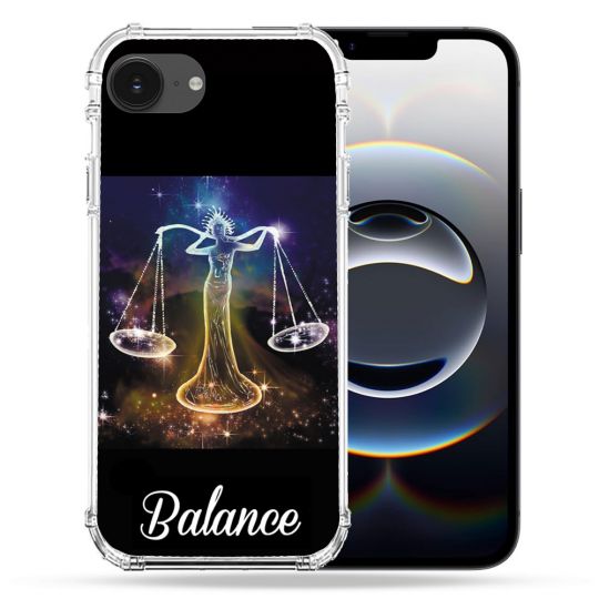 Coque Renforcée Pour Iphone 16e Signe Zodiaque 2 Balance