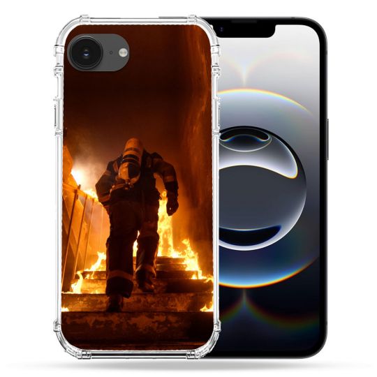 Coque Renforcée Pour Iphone 16e Pompier Escalier