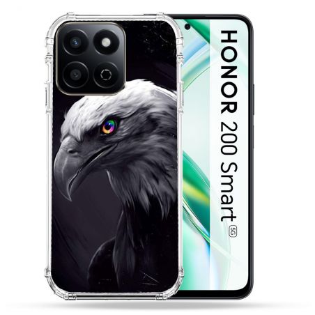 Coque Renforcée Pour Honor 200 Smart 5G Animal Aigle Royal Noir