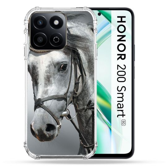 Coque Renforcée Pour Honor 200 Smart 5G Animal Cheval Blanc