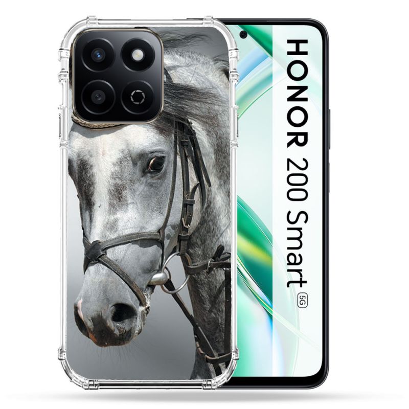 Coque Renforcée Pour Honor 200 Smart 5G Animal Cheval Blanc