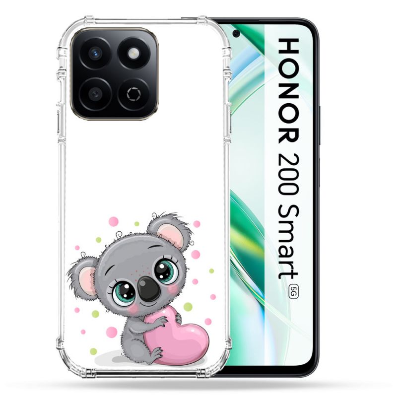 Coque Renforcée Pour Honor 200 Smart 5G Animal Koala Cœur