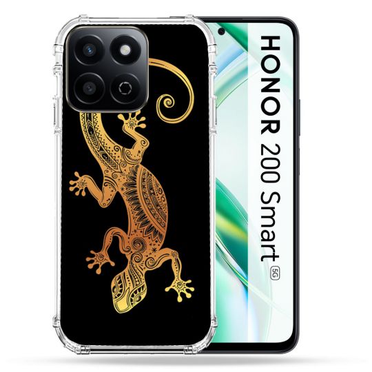 Coque Renforcée Pour Honor 200 Smart 5G Animal Lezard Noir