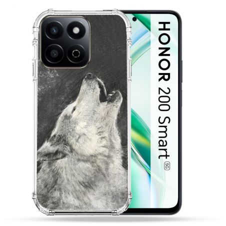 Coque Renforcée Pour Honor 200 Smart 5G Animal Loup Hurlement