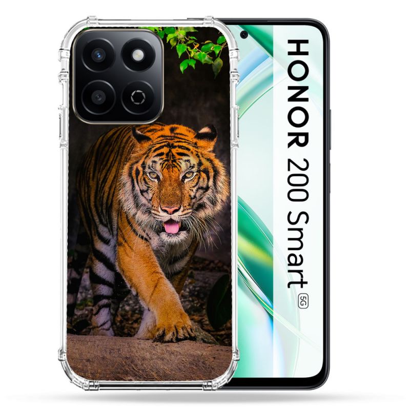 Coque Renforcée Pour Honor 200 Smart 5G Animal Tigre Jungle