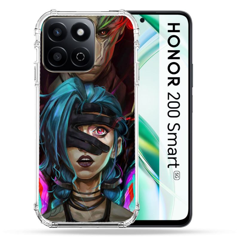 Coque Renforcée Pour Honor 200 Smart 5G Arcane Jinx Bleu