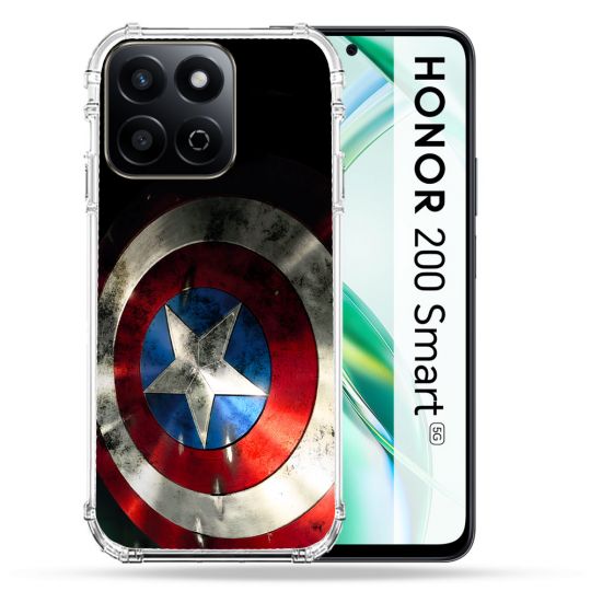 Coque Renforcée Pour Honor 200 Smart 5G Captain America Bouclier