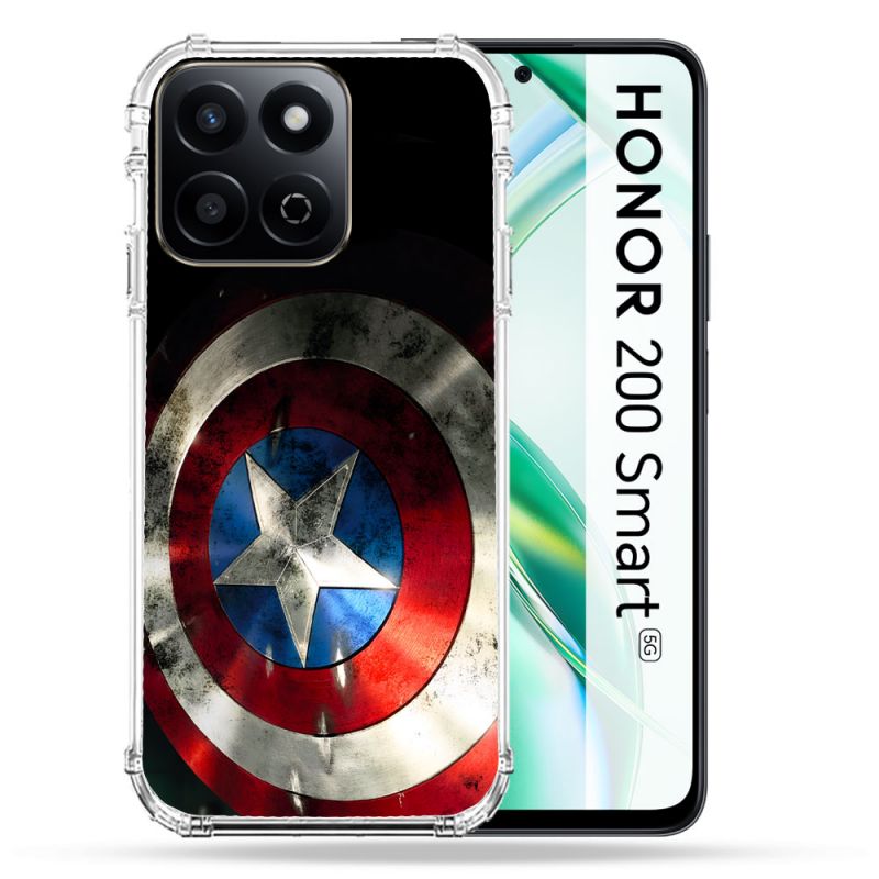 Coque Renforcée Pour Honor 200 Smart 5G Captain America Bouclier