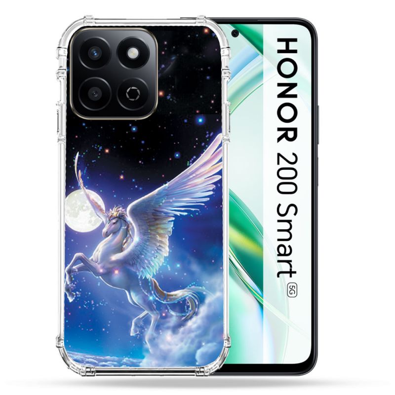 Coque Renforcée Pour Honor 200 Smart 5G Fantastique Licorne Céleste