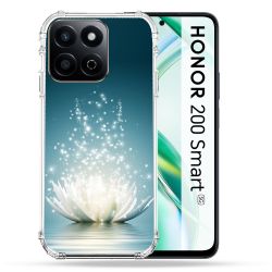 Coque Renforcée Pour Honor 200 Smart 5G Fleur Lotus Blanc