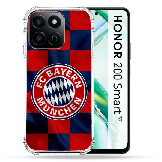 Coque Renforcée Pour Honor 200 Smart 5G Foot Bayern Munich Carreaux