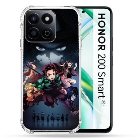Coque Renforcée Pour Honor 200 Smart 5G Manga Demon Slayer Noir