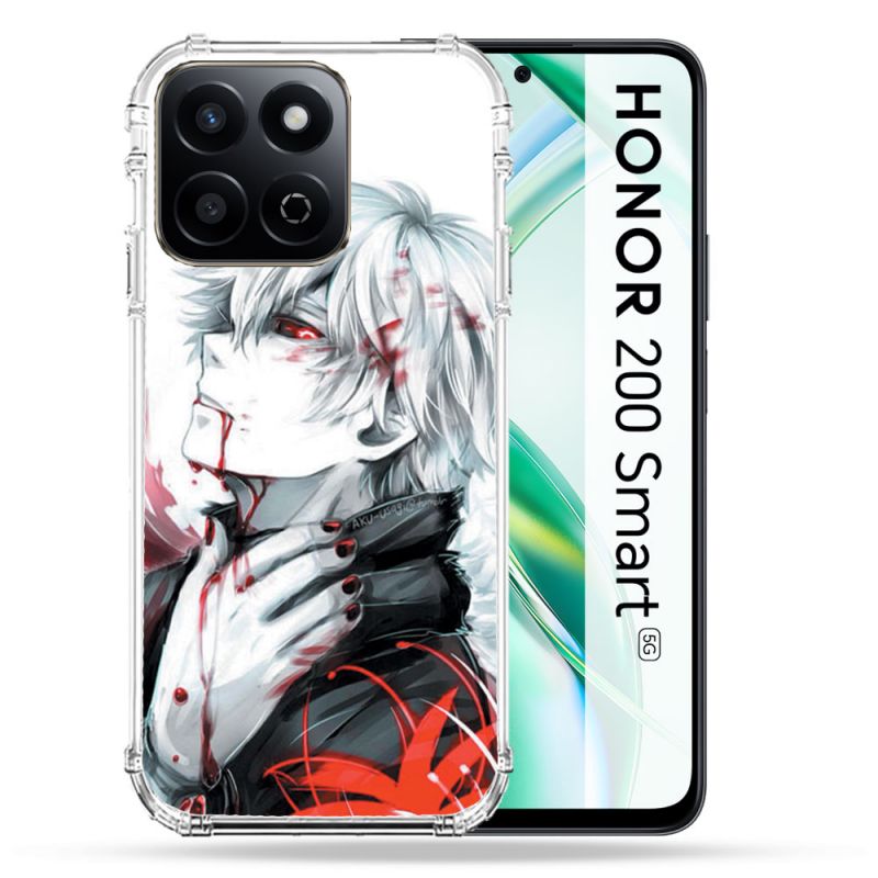 Coque Renforcée Pour Honor 200 Smart 5G Manga Tokyo Ghoul Kaneki Blanc