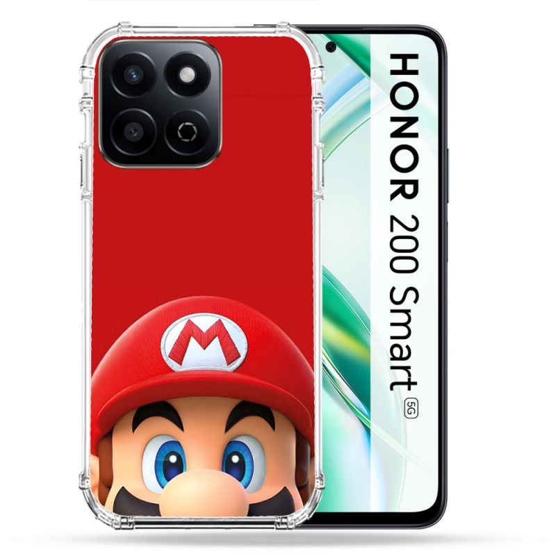 Coque Renforcée Pour Honor 200 Smart 5G Mario Rouge