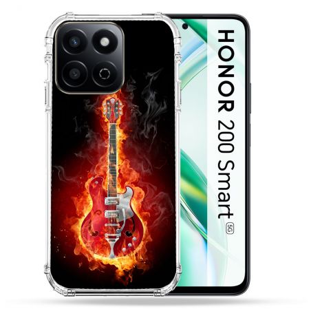 Coque Renforcée Pour Honor 200 Smart 5G Musique Guitare Electrique