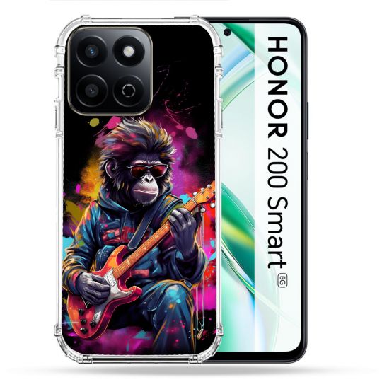 Coque Renforcée Pour Honor 200 Smart 5G Musique Rock Singe