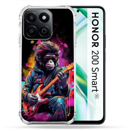 Coque Renforcée Pour Honor 200 Smart 5G Musique Rock Singe
