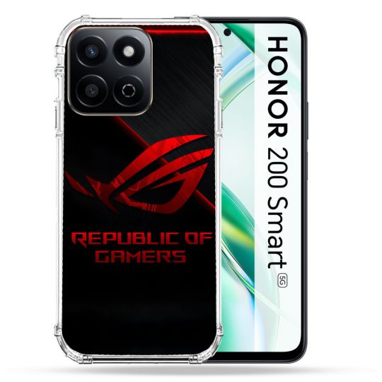Coque Renforcée Pour Honor 200 Smart 5G ROG Rouge
