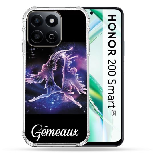 Coque Renforcée Pour Honor 200 Smart 5G Signe Zodiaque 2 Gémeaux