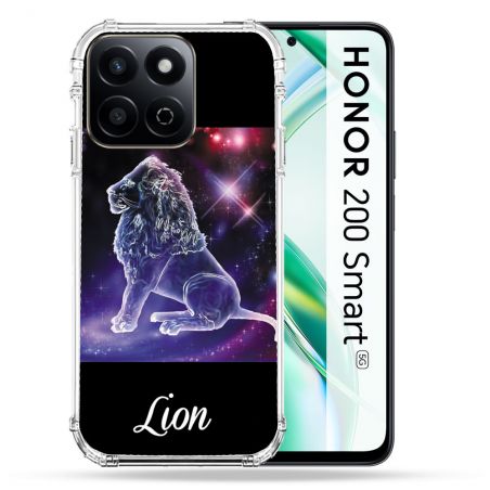 Coque Renforcée Pour Honor 200 Smart 5G Signe Zodiaque 2 Lion