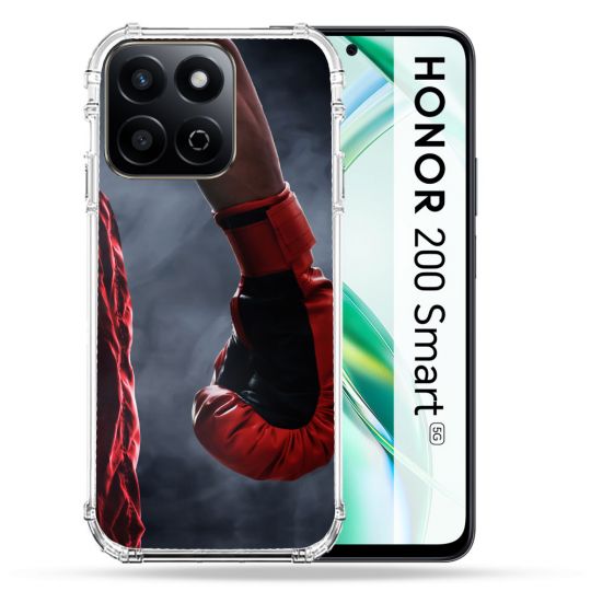 Coque Renforcée Pour Honor 200 Smart 5G Sport Boxe Gant Rouge