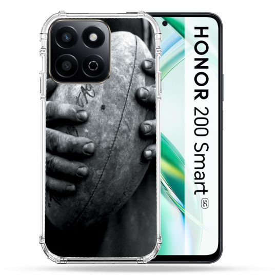 Coque Renforcée Pour Honor 200 Smart 5G Sport Rugby Ballon Vintage