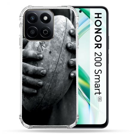 Coque Renforcée Pour Honor 200 Smart 5G Sport Rugby Ballon Vintage
