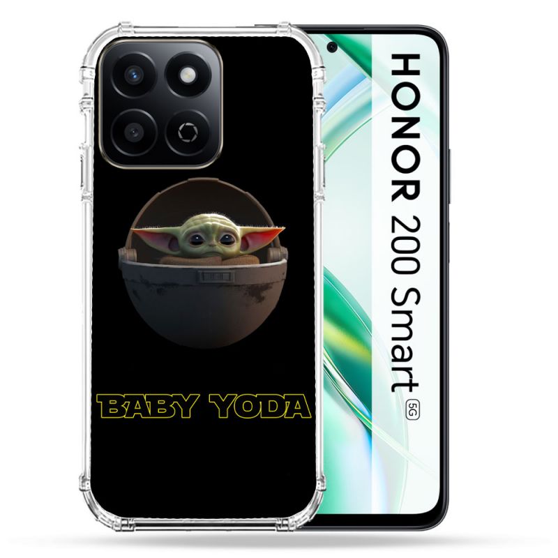 Coque Renforcée Pour Honor 200 Smart 5G Star Wars - Yoda bebe noir