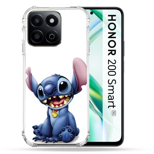 Coque Renforcée Pour Honor 200 Smart 5G Stitch Blanc
