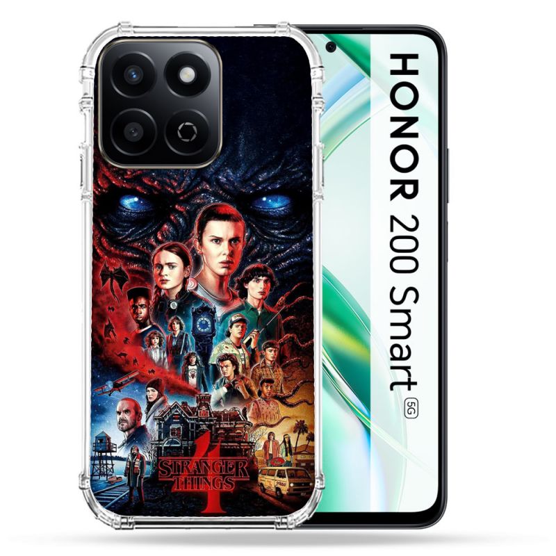 Coque Renforcée Pour Honor 200 Smart 5G Stranger Things Affiche 4