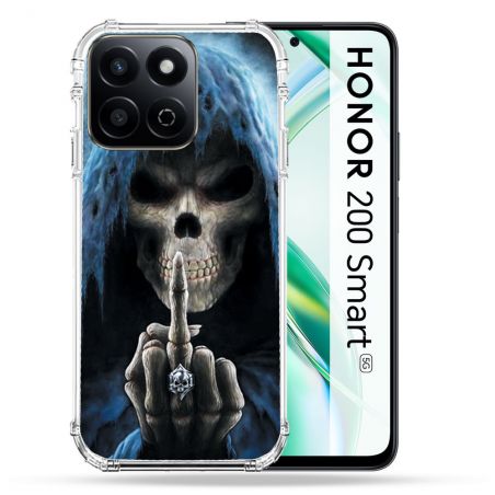 Coque Renforcée Pour Honor 200 Smart 5G Tete de Mort Doigt
