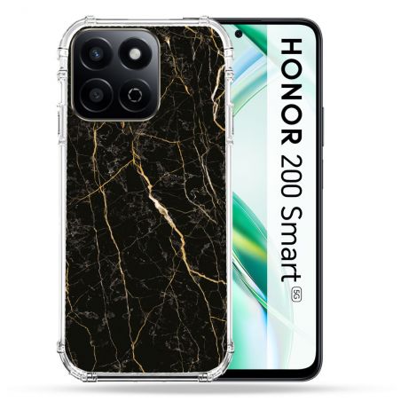 Coque Renforcée Pour Honor 200 Smart 5G Texture Marbre Noir