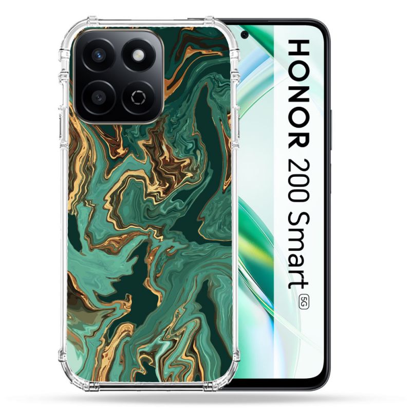 Coque Renforcée Pour Honor 200 Smart 5G Texture Marbre Vert