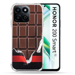 Coque Renforcée Pour Honor 200 Smart 5G Texture Trompe Oeil Chocolat