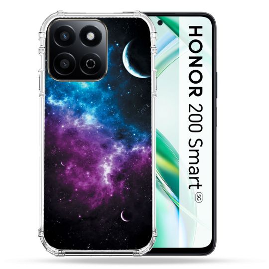 Coque Renforcée Pour Honor 200 Smart 5G Univers Bleu Violet