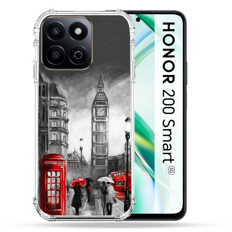Coque Renforcée Pour Honor 200 Smart 5G Voyage Angleterre Londres Vintage